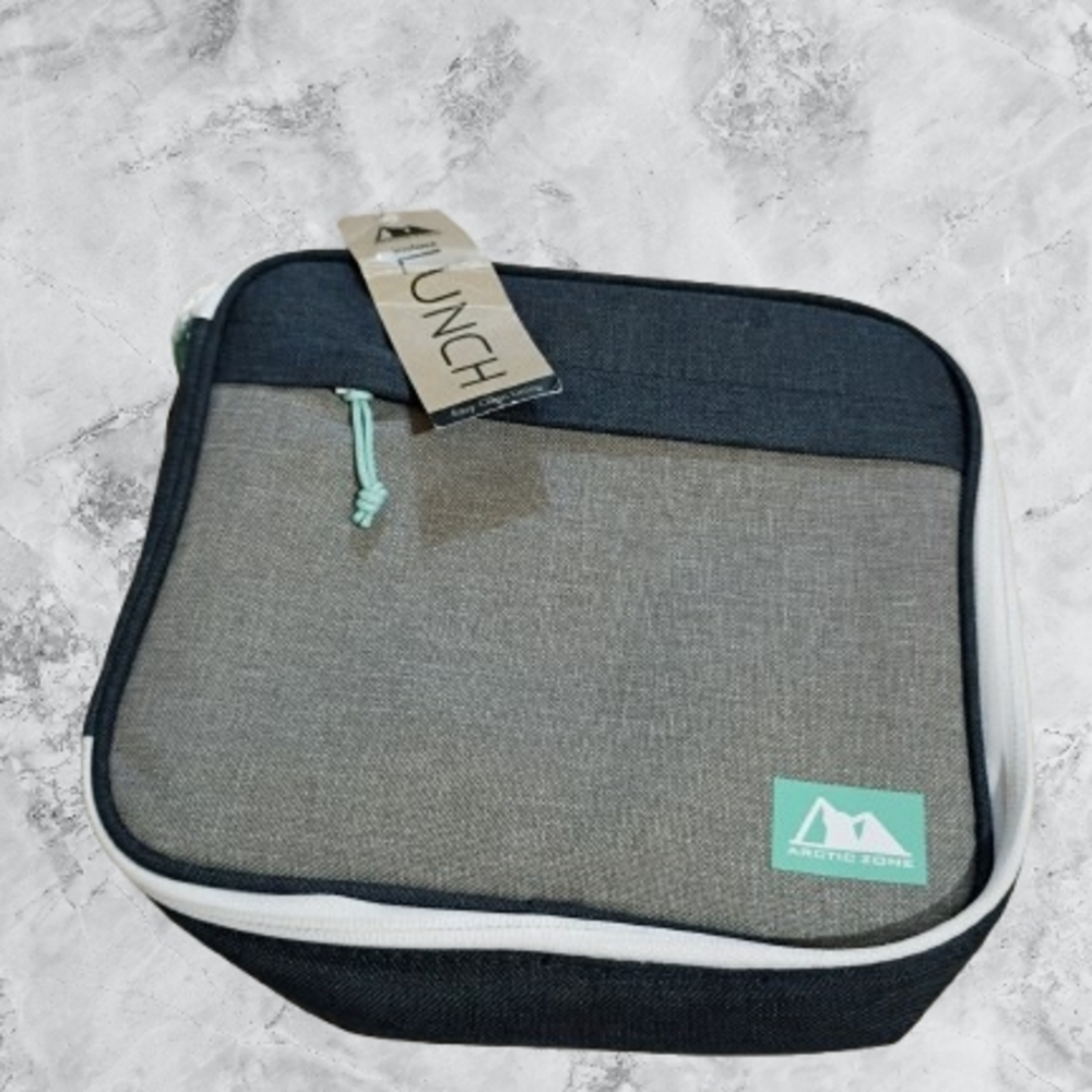NWT Grey And Navy Lunch Bag